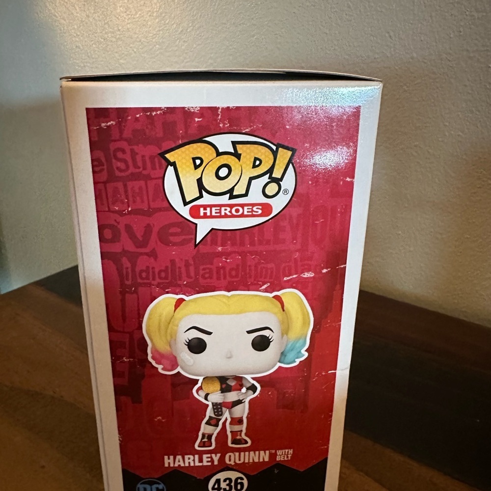 Funko Pop DC Super Heroes Harley Quinn With Belt PX 436 Vinyl Figure - Picture 2 of 6